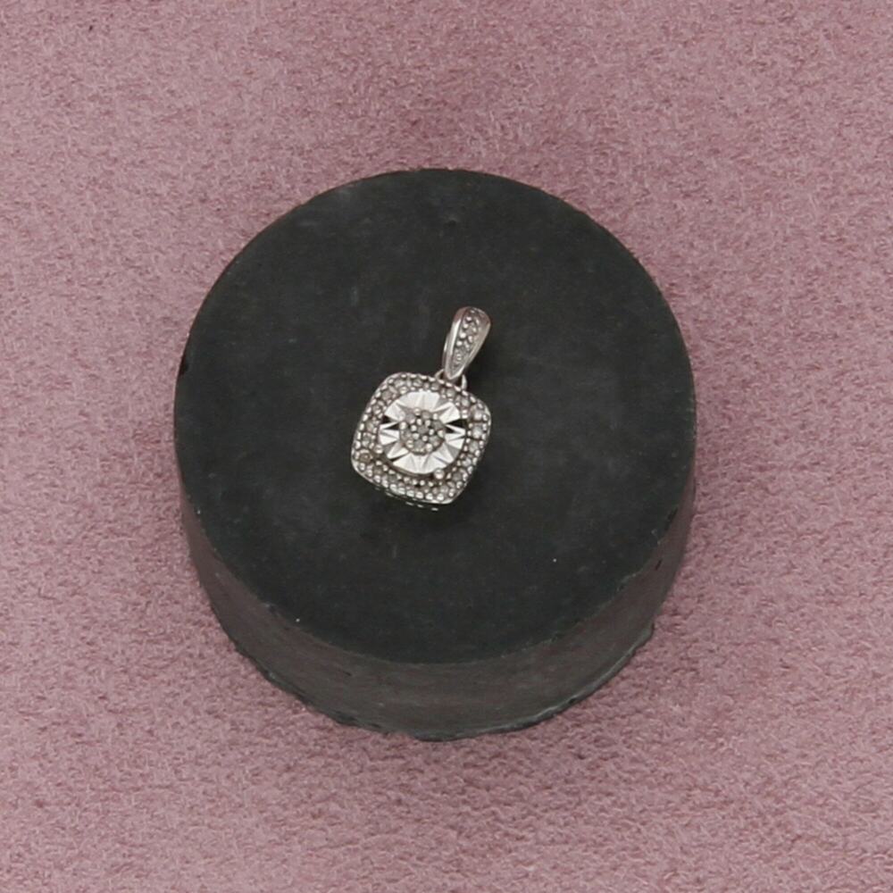 zales sterling silver diamond accent pendant